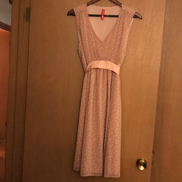 Pink polka dot maternity dress - Picture 1 of 1